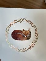 Aquarellbild Fuchs Bayern - Obertraubling Vorschau