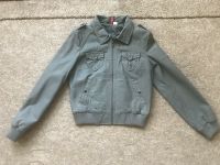 H&M Divided: coole graue Lederjacke Vintage Gr. M - wie neu Findorff - Findorff-Bürgerweide Vorschau