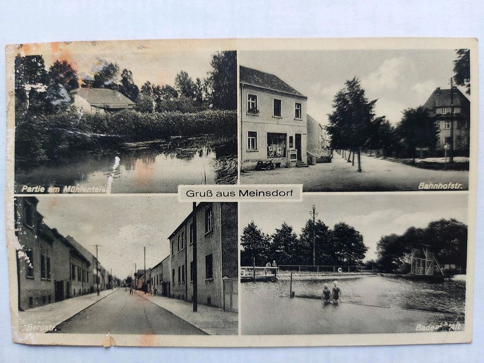 Postkarte Meinsdorf bei Roßlau in Buko