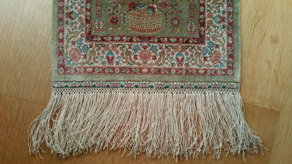 Hereke Teppich Wandteppich 43x29cm, Türkei 2 Mill. Knoten/qm in Wiesbaden