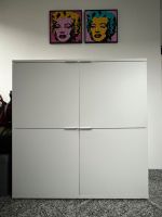 Modernes Designer Highboard weiß 4 Schranktüren 124x120 cm Düsseldorf - Angermund Vorschau