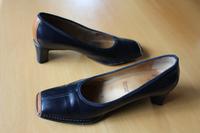 Pumps - Jenny by Ara - Größe 37 / Weite G - dunkelblau mit braun Niedersachsen - Springe Vorschau