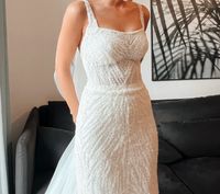 Hochzeitskleid mit Schleier Größe XS Bielefeld - Gadderbaum Vorschau