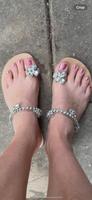 wunderschöne Zehentrenner Flip Flops mit Glitzersteinen 37 Sendling - Obersendling Vorschau