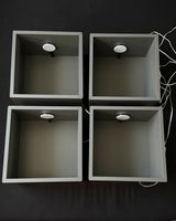 4x Eket Wandschrank Grau + Smart LED Spots & Wandschienen Pankow - Weissensee Vorschau