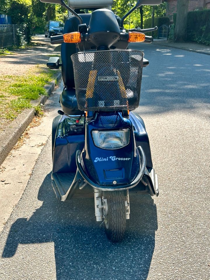 Seniorenmobil, Elektroscooter MiniCrosser 130T, 3W, 15 km/h in Hamburg