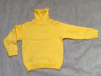 Pullover Strick Gr. 98 Wolle Mädchen Kinder Gelb Rollkragen Niedersachsen - Bad Essen Vorschau