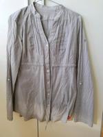 EDC by Esprit 3/4 arm Bluse grau weiß gestreift Gr. M Binden lang Hessen - Ranstadt Vorschau