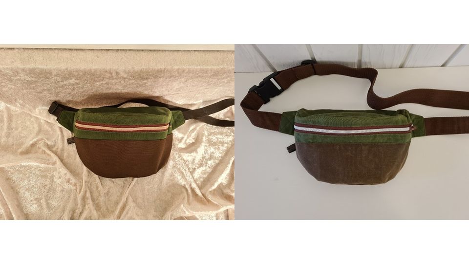 Bauchtasche / Crossbody Bag „Steuerbord“  grün braun in Hamburg