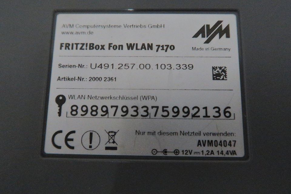 FRITZ!Box Fon WLAN 7170 in Recklinghausen