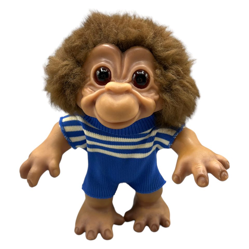 Thomas Dam Troll Affen junge monkey boy Puppe 20cm Braun in Witten