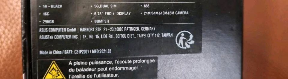 Asus Rogphone 5 black 16 GB Ram 256gb neuwertig in Köln