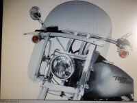 Harley Dyna FXD Windschild getönt 18" 2006 up 58347-06 Neuwertig! Niedersachsen - Sehnde Vorschau