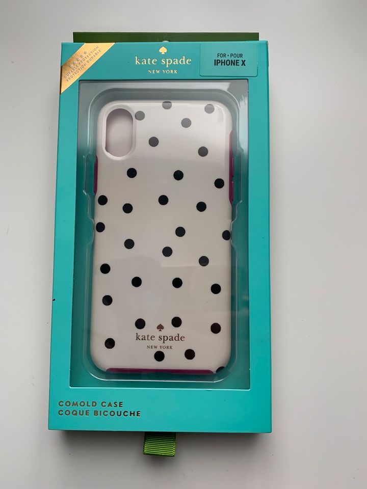 Kate Spade iPhone X / XS Case cream multi dancing dot PEACH in Dirlewang