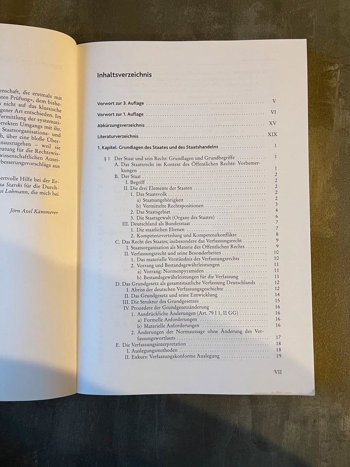 Vahlen Jura Staatsorganisationsrecht 3. Auflage Lehrbuch in Pirmasens