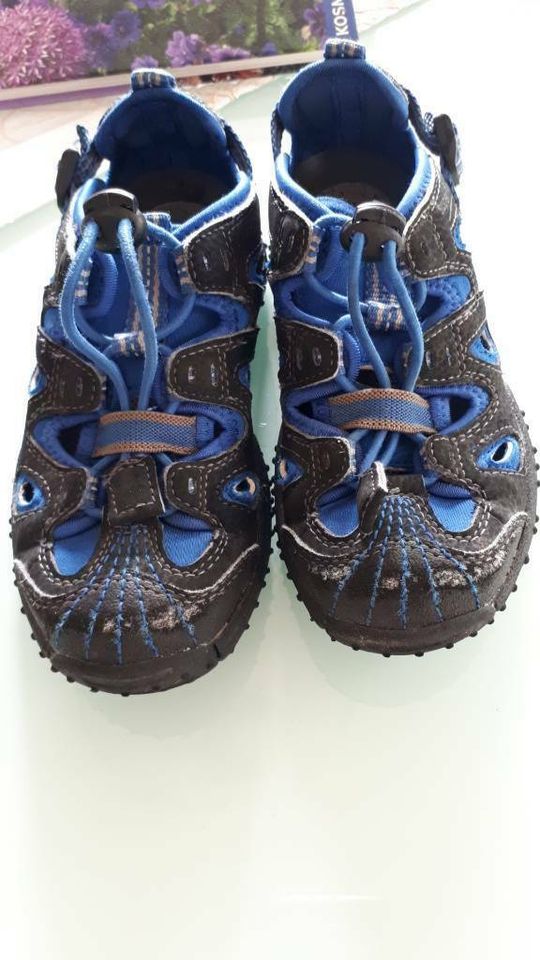 Superfit Sandalen Gr. 29 Kindersandale blau-weiß schwarz in Borken