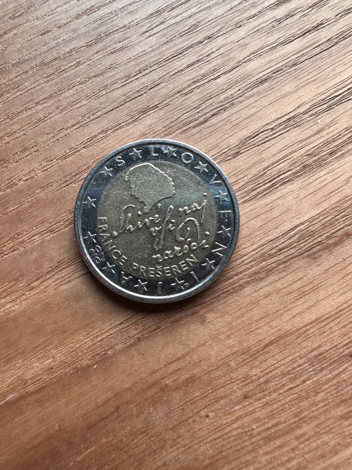 2€ Münze France - Slovenia in Gottmadingen