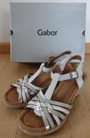 Sandalen von Gabor, weiß silber, Gr. 40, OVP, wie neu Brandenburg - Glienicke/Nordbahn Vorschau