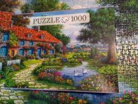 Puzzle, 1000 Teile, idyllische Hütte, vollständig Nordrhein-Westfalen - Coesfeld Vorschau