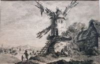 Kupferstich Merian Matthäus 1630 Sägemühle Windmühle Rahmen Antik Nürnberg (Mittelfr) - Südstadt Vorschau