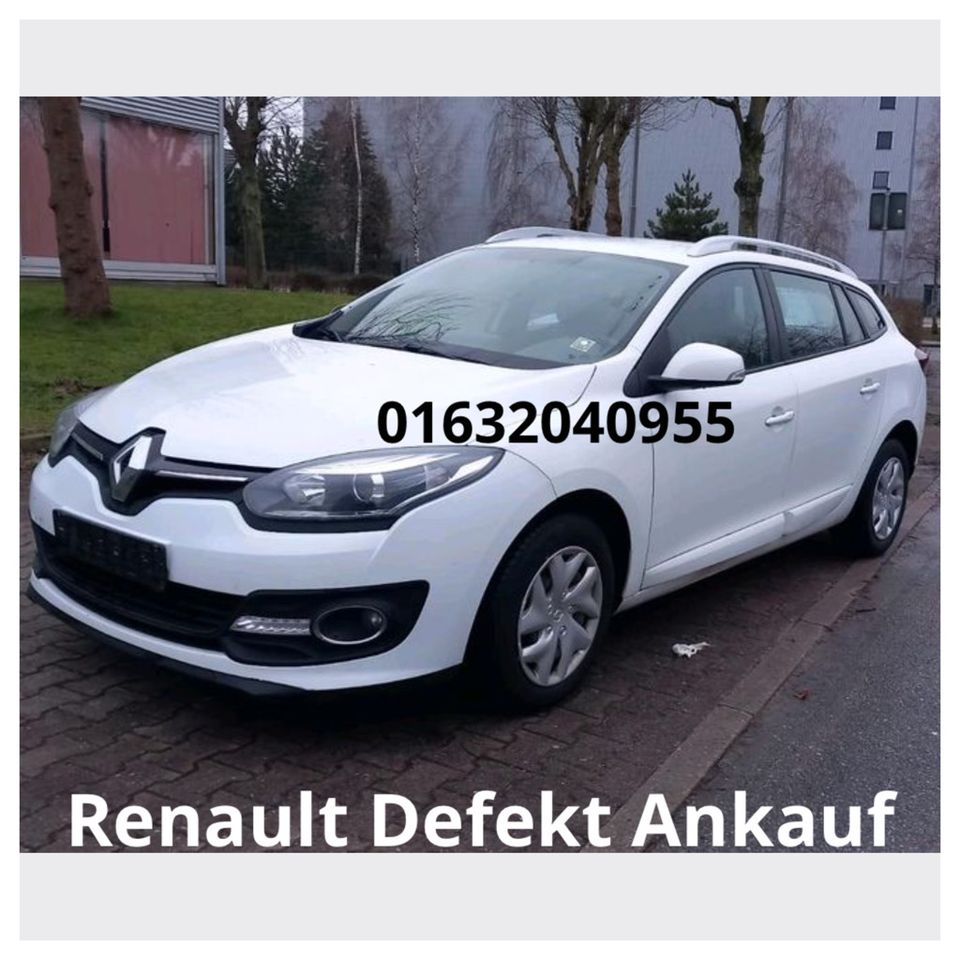 Motorschaden Ankauf Renault Megane Espace Captur Clio Kangoo in Duisburg