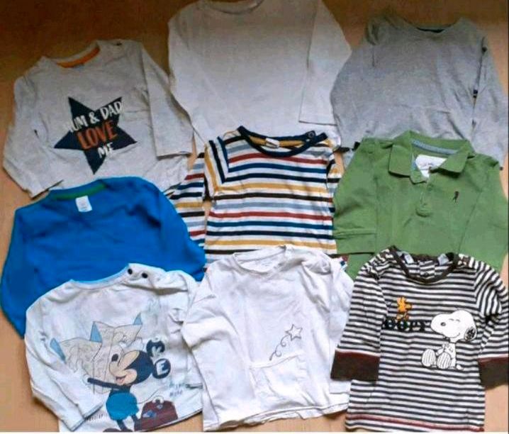 9 Shirts Gr.74 Paket Longsleeves Disney Mickey Mouse Belly Button in Leipzig