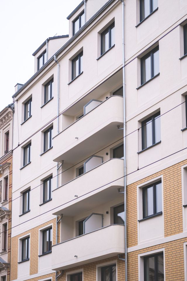 Zentrumsnah wohnen: 3-Zimmer-Wohnung mit Terrasse und EBK in zeitgemäßem Neubau in Leipzig