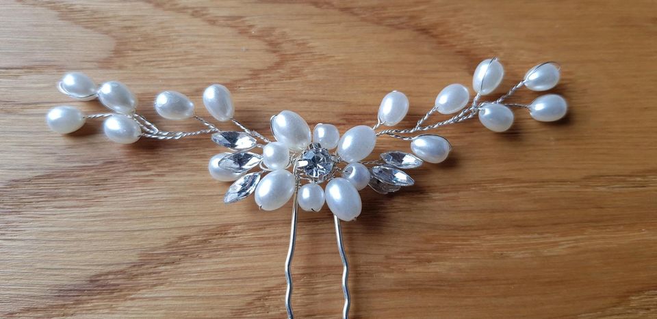 Haarschmuck Braut Hochzeit Perlen in Grafrath