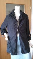 Blusenjacke Longbluse Gr. 46 * 2-Wege-Zipper * schwarz Brandenburg - Bernau Vorschau