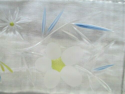 Kuchenplatte aus Glas, buntes Blumenmotiv, unbeschädigt, prima in Liederbach