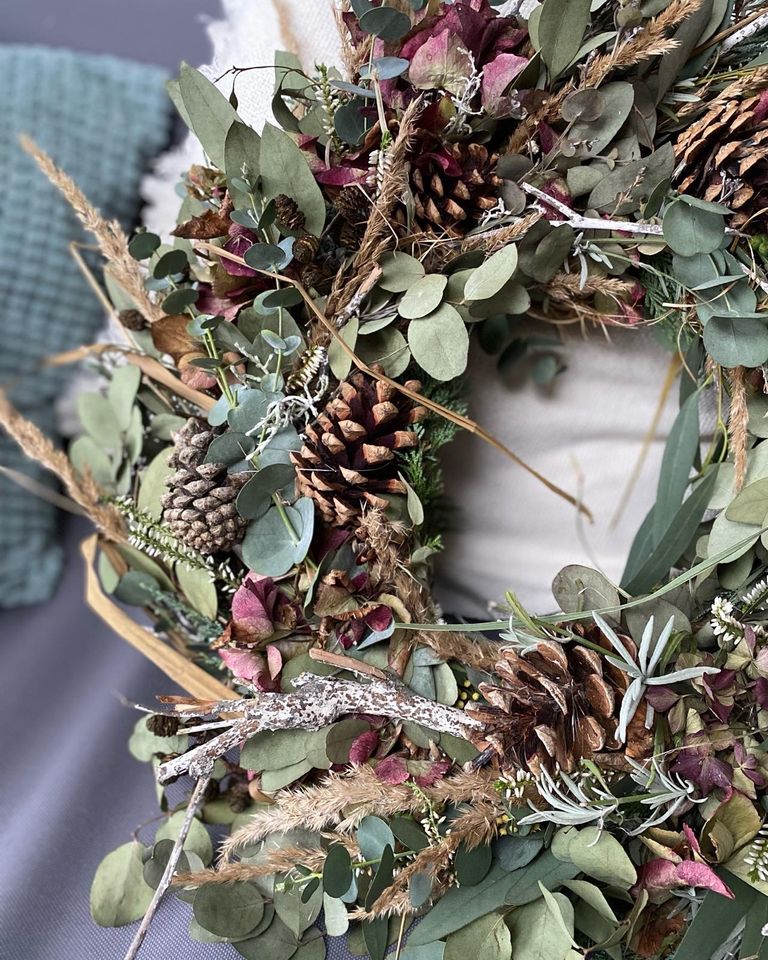 Trockenblumen Adventskranz Tanne Sendenhorst Kranz Dekoration in Sendenhorst