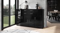 Highboard Sideboard Kommode Schrank Regal - anthrazit / schwarz Nordrhein-Westfalen - Bad Oeynhausen Vorschau