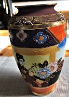 Vintage japanische Porzellanvase handbem. Golddekor 60er Jahre Schleswig-Holstein - Bad Oldesloe Vorschau
