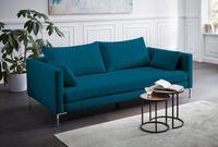 3-Sitzer Design-Sofa Flachgewebe Türkis, Couch Petrol, NEU Niedersachsen - Wolfsburg Vorschau