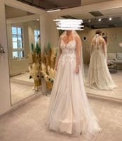 Brautkleid A-Linie in Weiß + Ivory/Cappucino Bayern - Schnaittach Vorschau