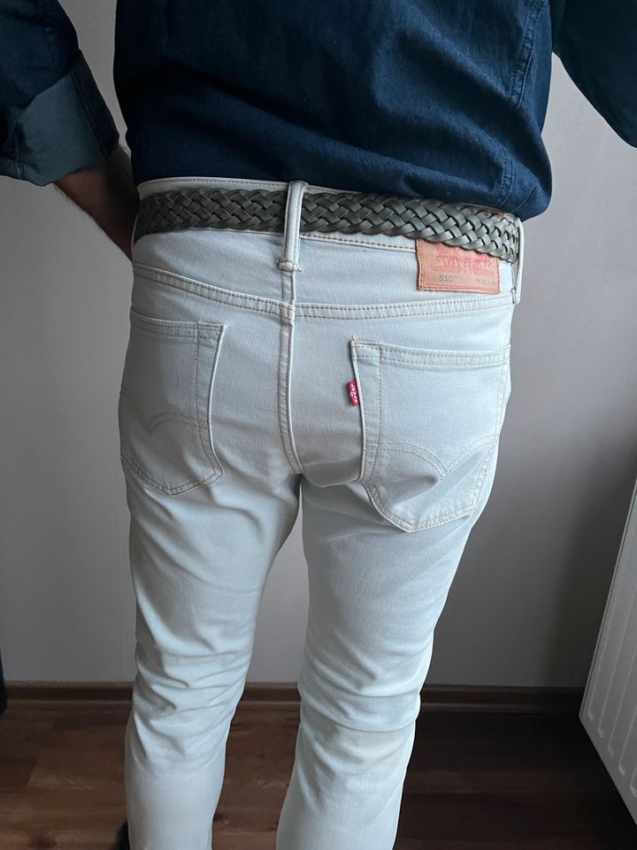 Cinque Herren Leder Flechtgürtel! Mint Grün/Grau Länge 90 in Düsseldorf