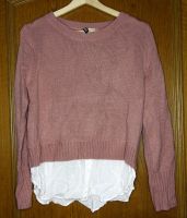 Damen-Pullover Divided by H&M - Rosé/Weiß - Gr. M Nordrhein-Westfalen - Dülmen Vorschau