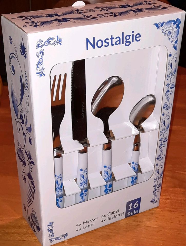 Besteck Set Nostalgie *neu* Blaumalerei "Kobalt" Stainless Steel in  Sachsen-Anhalt - Halle | eBay Kleinanzeigen ist jetzt Kleinanzeigen