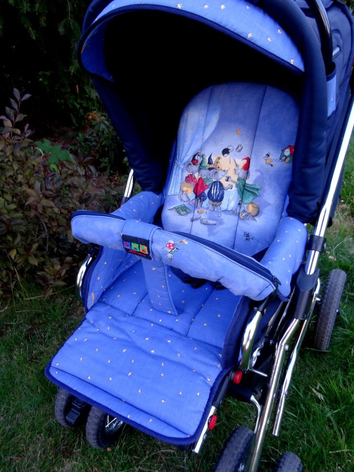 Hartan Kinderwagen Sportwagen Zaubermaus / Hexenmaus blau in Grimma