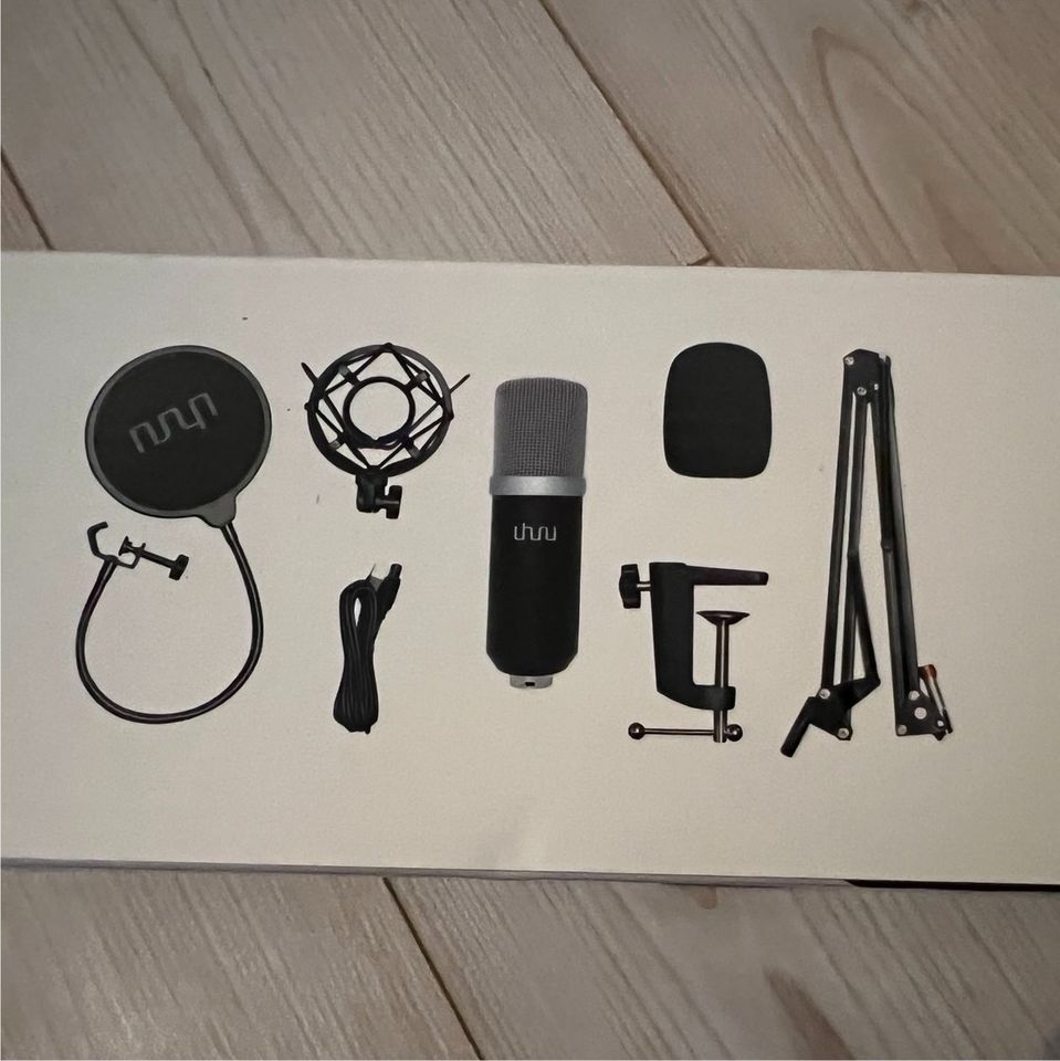 Mikrofon USB Set für  Aufnahme, Youtube, Podcast, Gaming in Sonnefeld