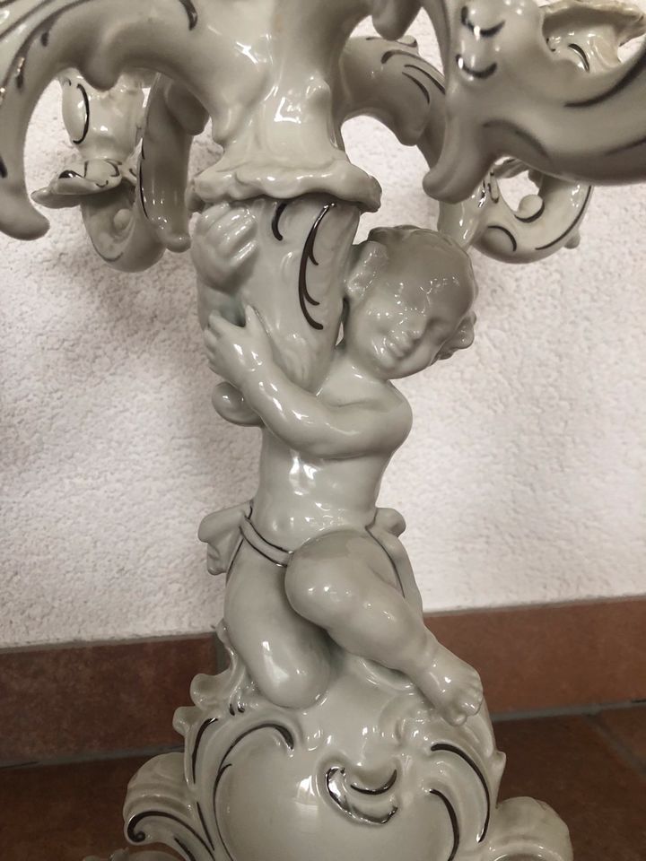 Kerzenleuchter mit Putto, Schau Bach Kunst, 5 flammig in Weimar