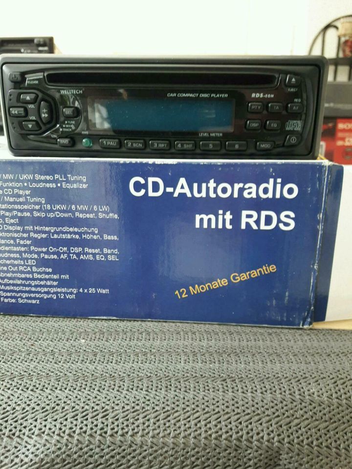 2 × WELLTECH AUTORADIO CD 20206 , OLDTIMER , YOUNGTIMER , CARHIFI in Bretten