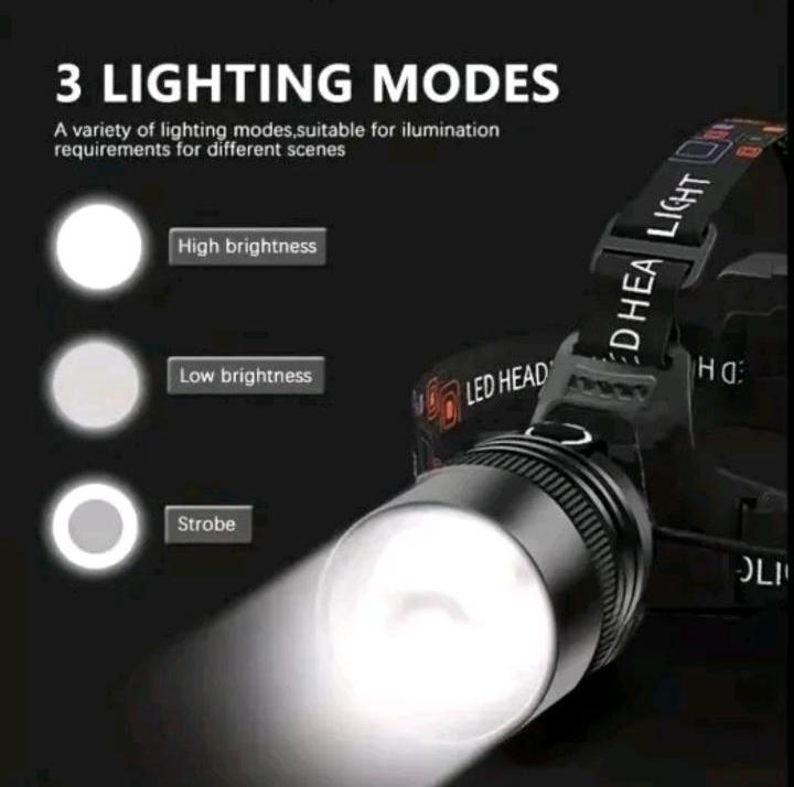 Wiederaufladbare LED-Stirnlampe, XHP70.2 & XHP50.2 LED, Zoom, uvm in Mitteleschenbach