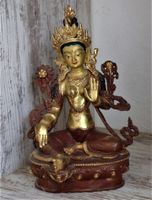 Tibet Tara Bronze teilvergoldet Bodhisattva Meditation Buddha Niedersachsen - Leer (Ostfriesland) Vorschau