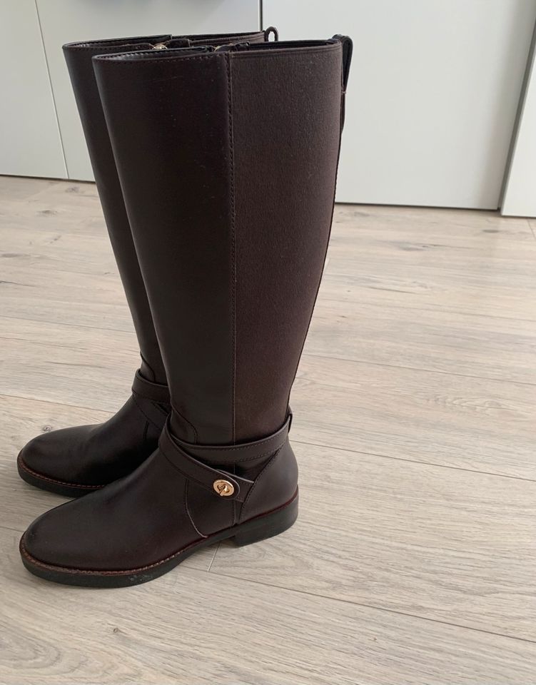 Damen Klassische Stiefel COACH 38 braun Leder in Ostfildern