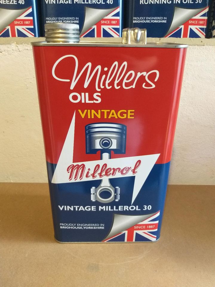 Millers Vintage Millerol 30, Mineralisches Öl SAE 30 5 Liter Dose in Geislingen an der Steige