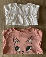 2 Langarm Shirts. Weiß und pink, Größe 128 Schleswig-Holstein - Büdelsdorf Vorschau