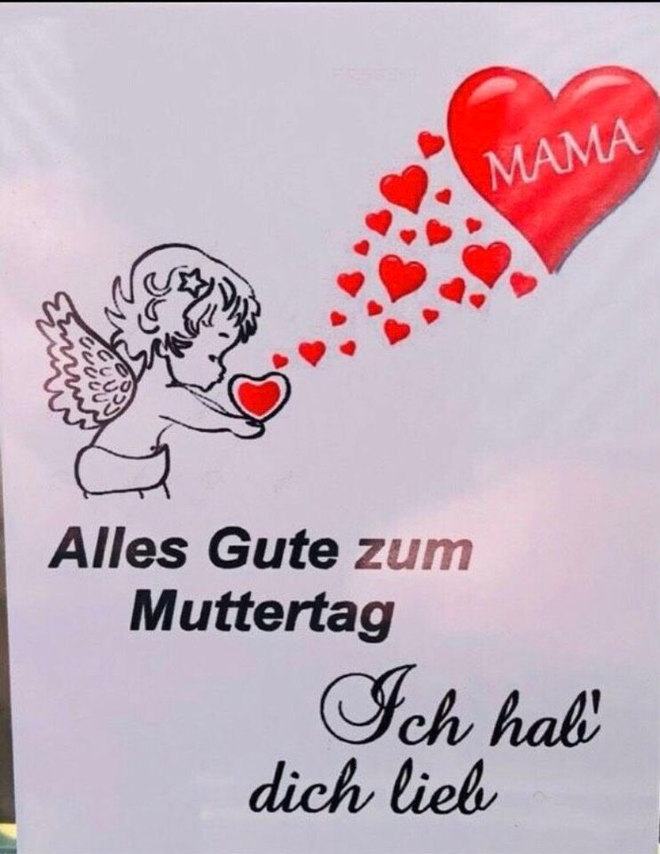 Glaspokal Preis Muttertag “Alles Gute zum...“ neu OVP Ehrenpreis in Neuss