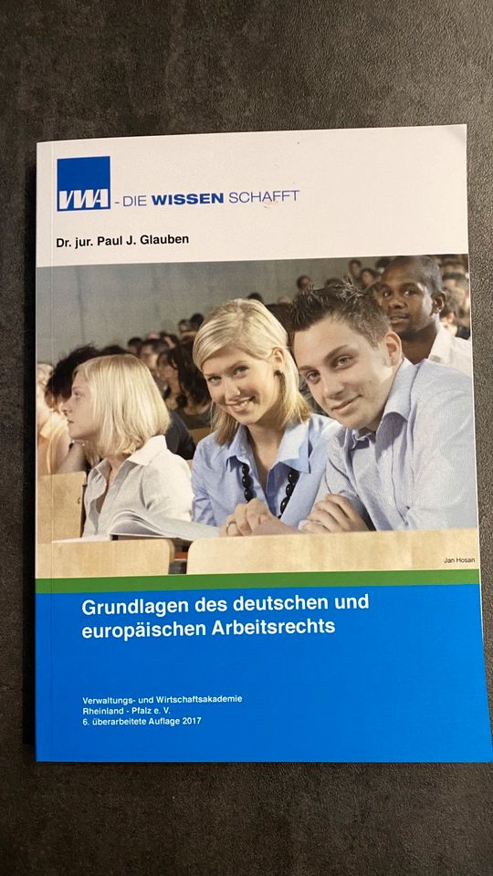 VWA Buch Grundlagen des deutschen und europäischen Arbeitsrechts in Simmern (Westerwald)