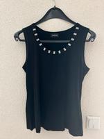 Taifun Trägershirt Top schwarz mit Glitzersternchen Gr.  38 Bayern - Nersingen Vorschau